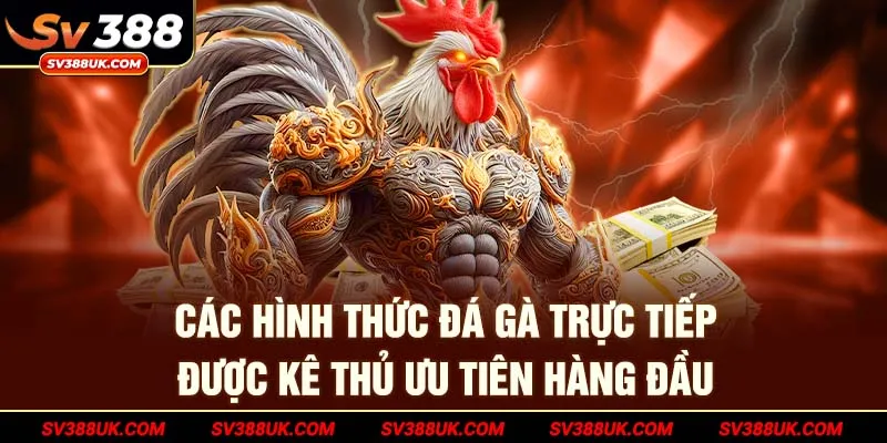 Các hình thức đá gà trự tiếp được ưu tiên
